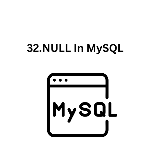 33.NOT NULL Constraint In MySQL